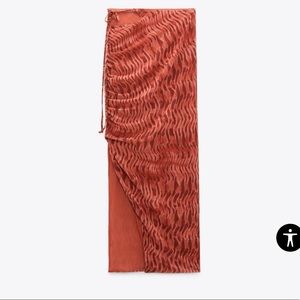 Zara printed tulle skirt